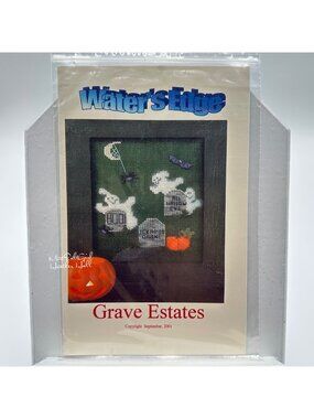 Waters Edge Grave Estates Cross Stitch Pattern Halloween